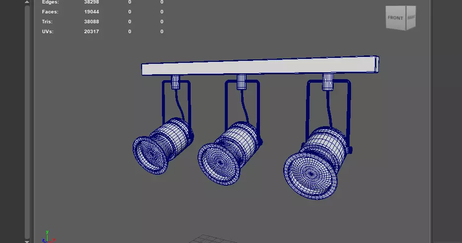 Track Lighting 3D model_17
