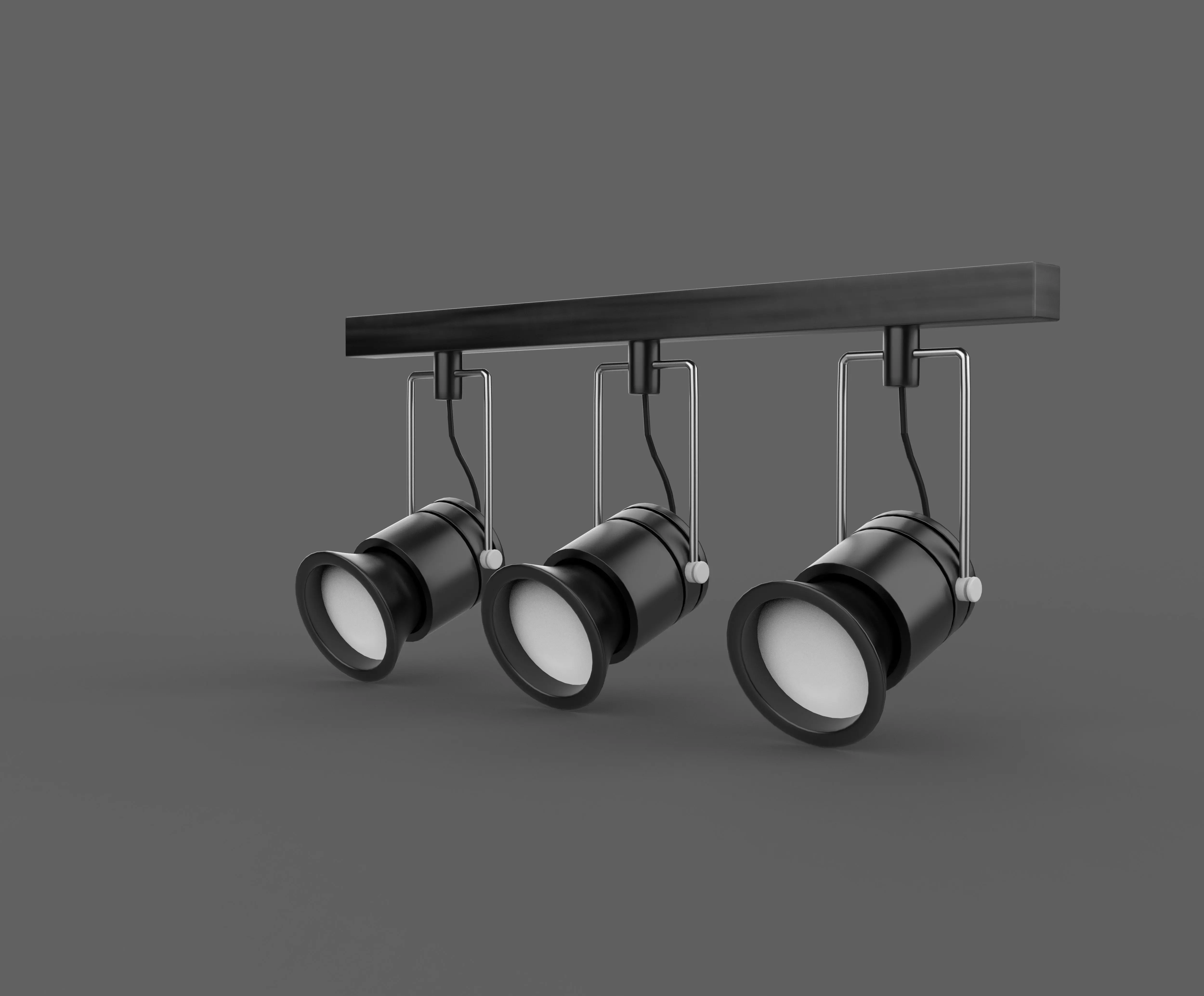 Track Lighting 3D model_10