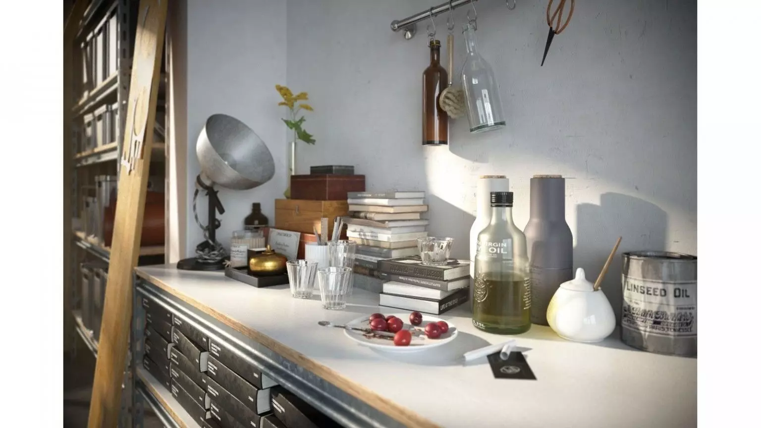 Archmodels vol 160 - sets of props model 3D model_0