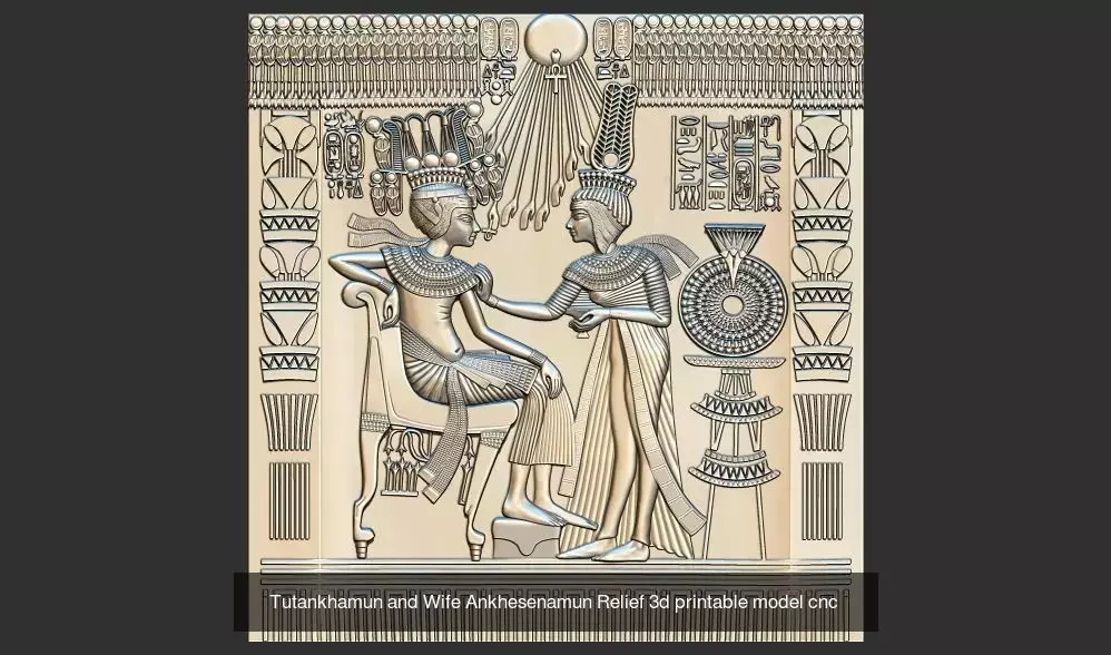Grand Egyptian Museum Collection   3D Printable Pharaonic Art _15