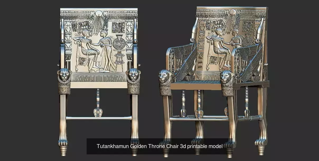 Grand Egyptian Museum Collection   3D Printable Pharaonic Art _14