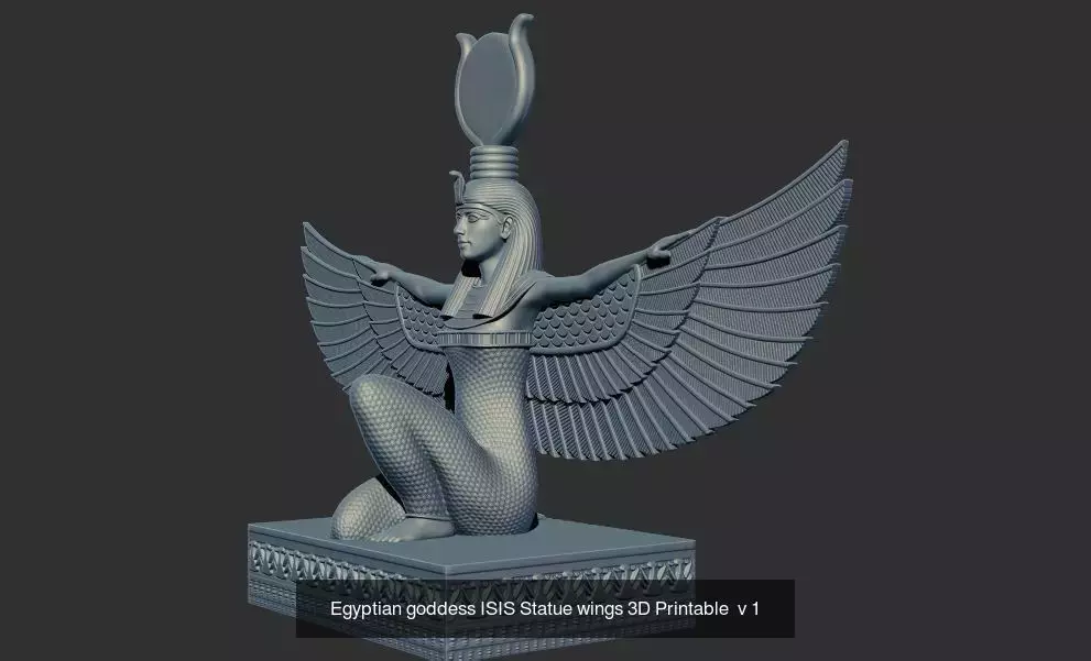 Grand Egyptian Museum Collection   3D Printable Pharaonic Art _6