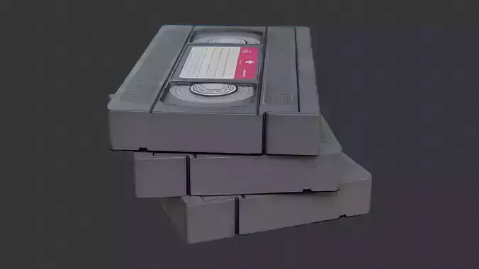 Vhs Tapes Retro Electronics Display