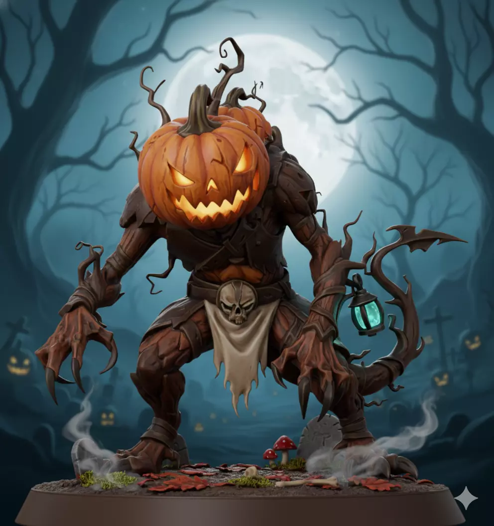 Pumpkin General Kobold - The Pumpkin King Army 3D print model_1