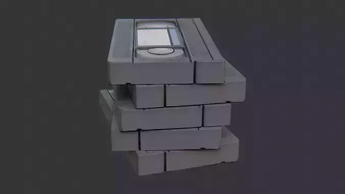 Vintage VHS Tape Stack for Retro Aesthetic