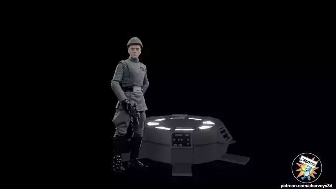 Star Wars Executor Holoprojector for 4 and 6 inch figures 3D print model