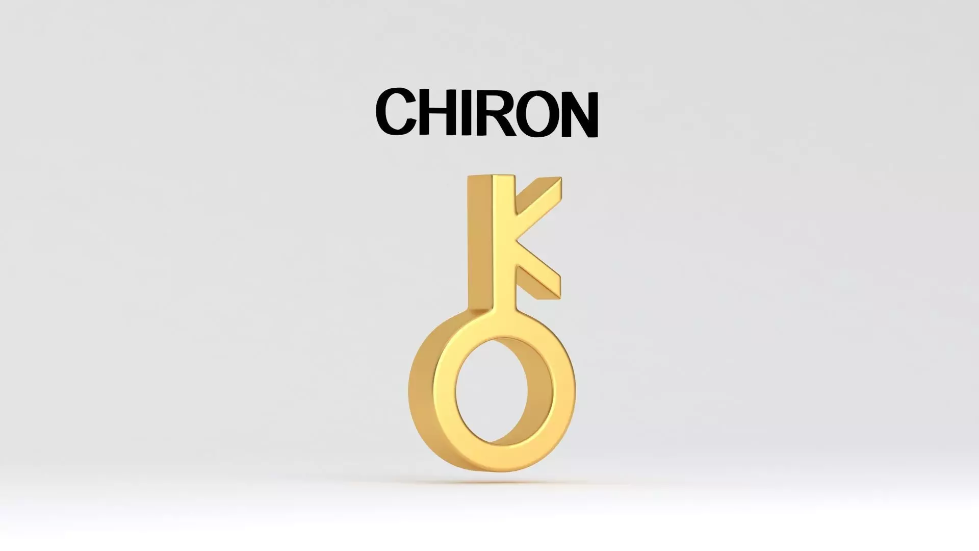 astrological sign solar system CHIRON 3D model_4