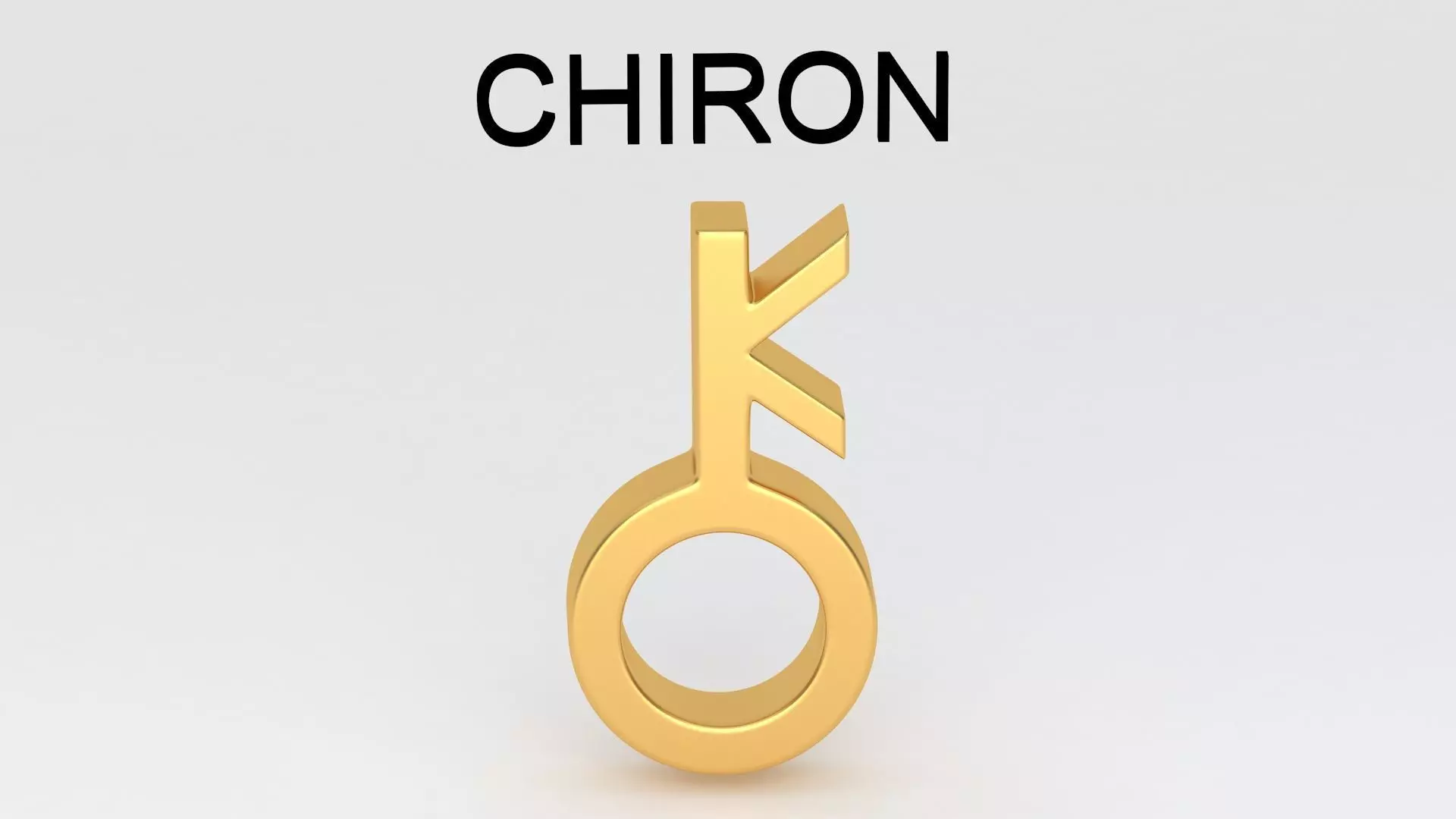 astrological sign solar system CHIRON 3D model_3