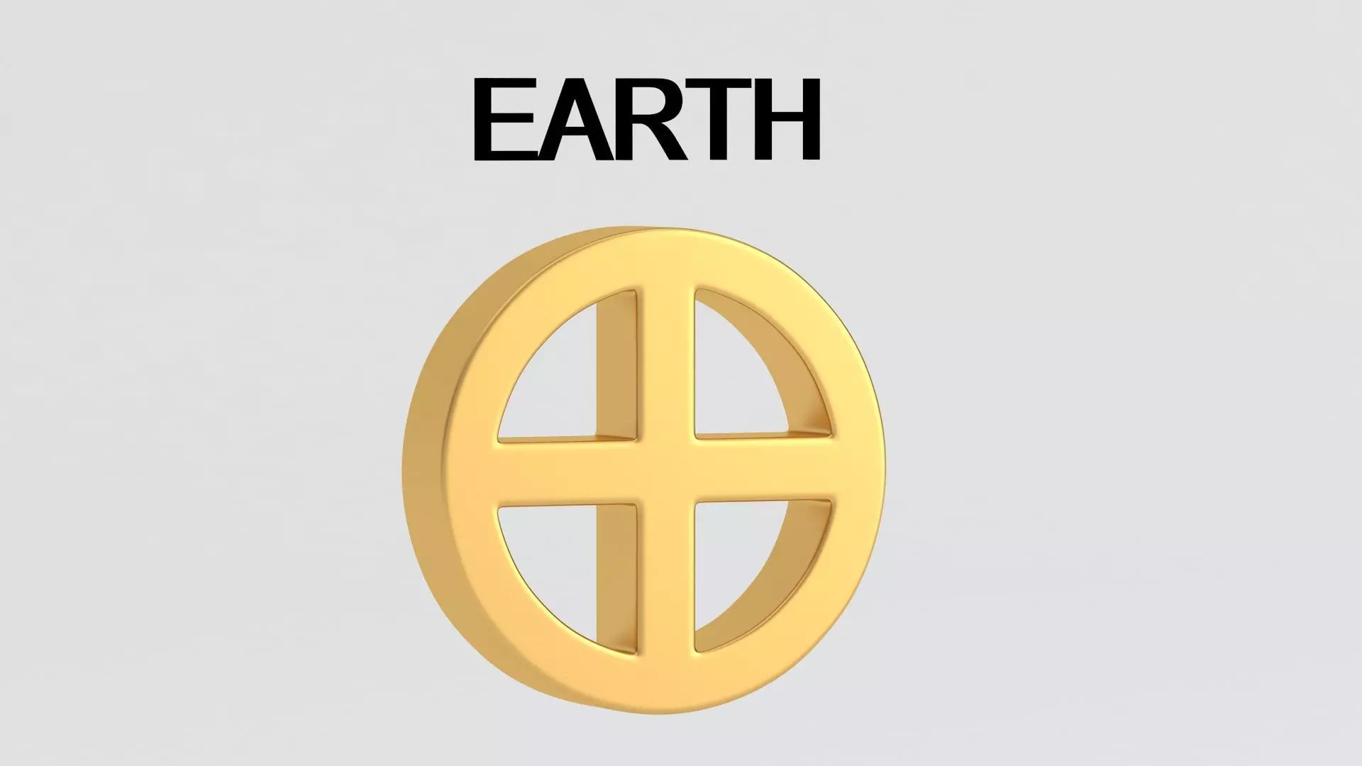 astrological sign solar system EARTH 3D model_4
