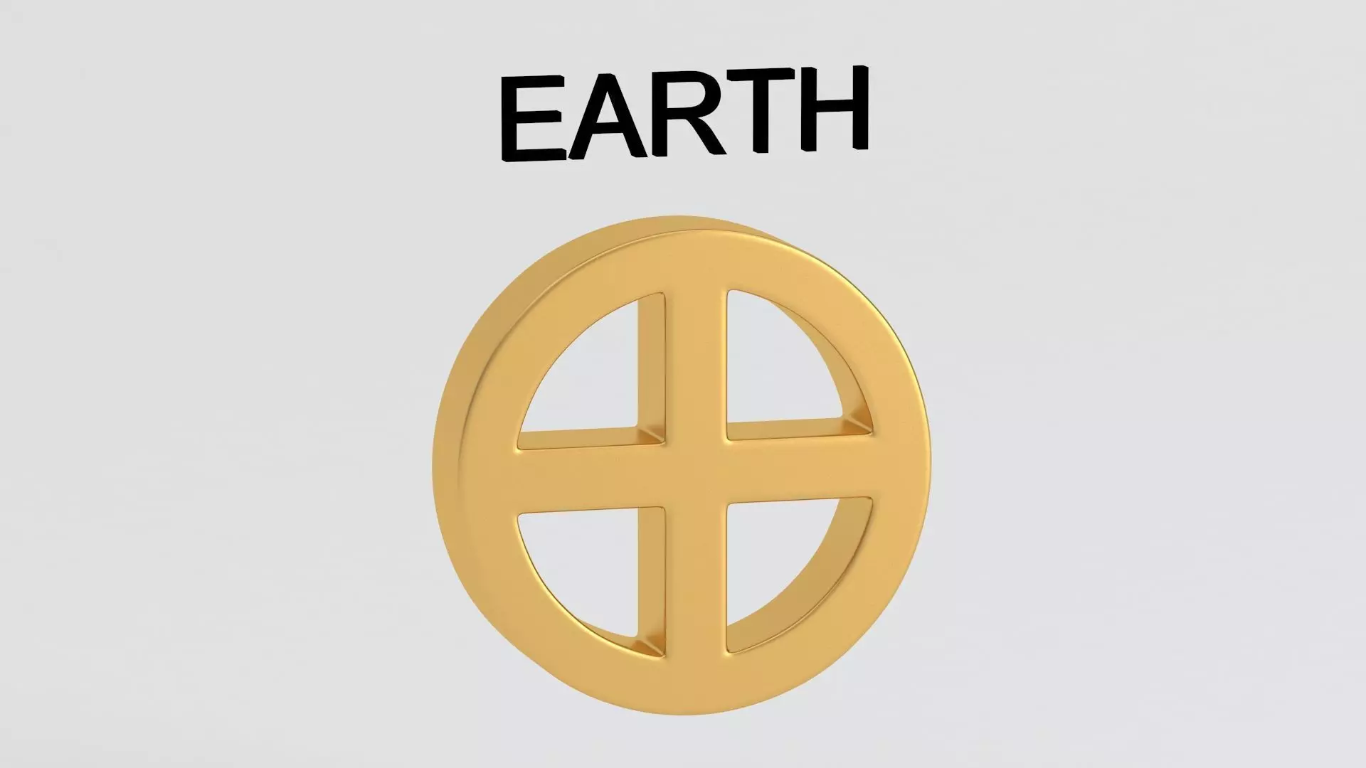 astrological sign solar system EARTH 3D model_1