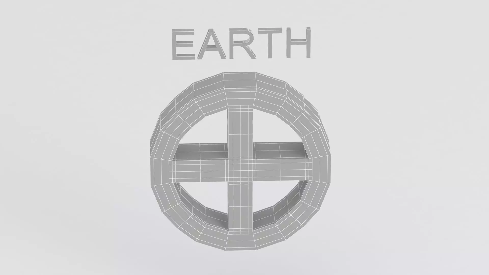 astrological sign solar system EARTH 3D model_9