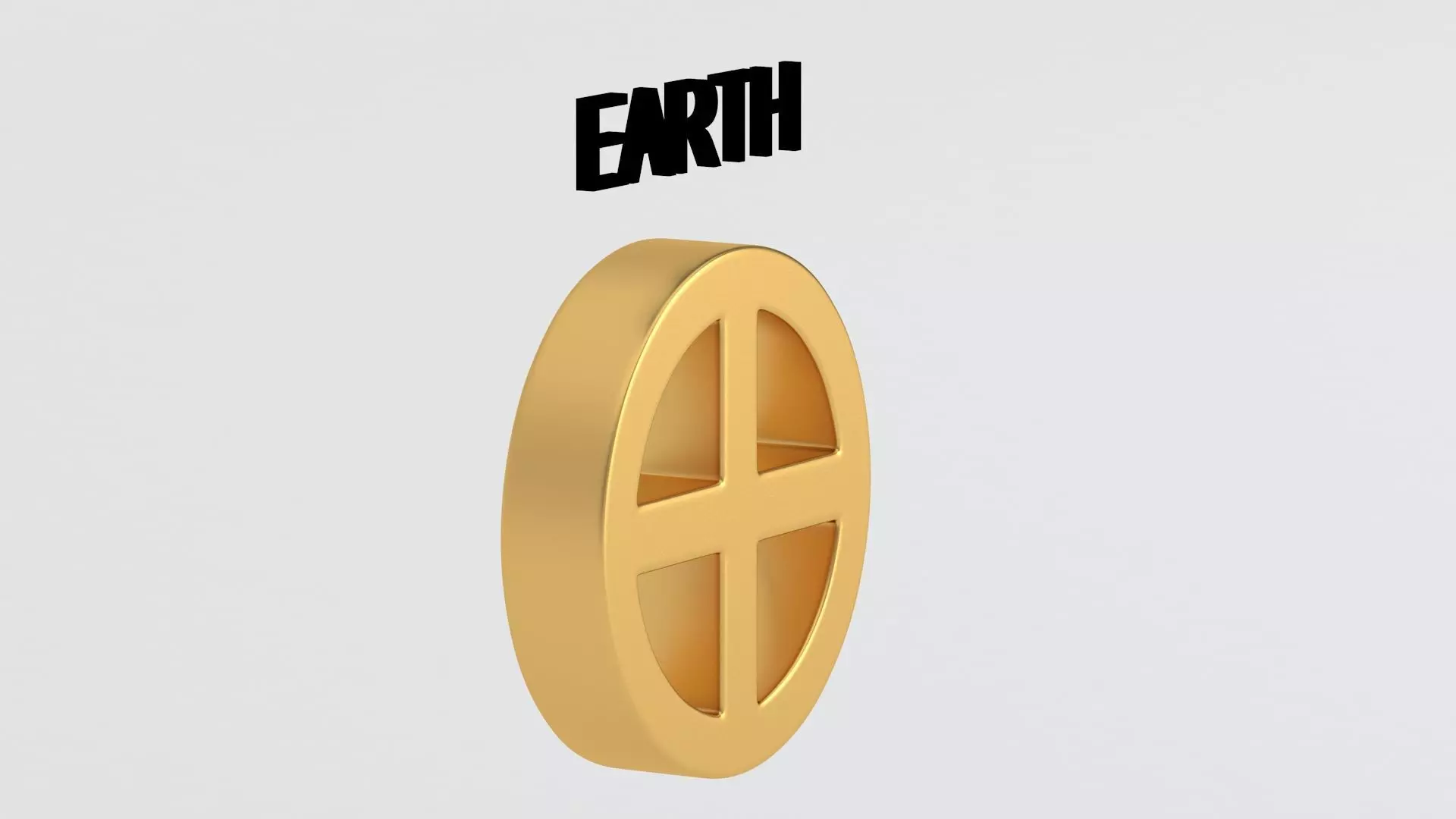 astrological sign solar system EARTH 3D model_5