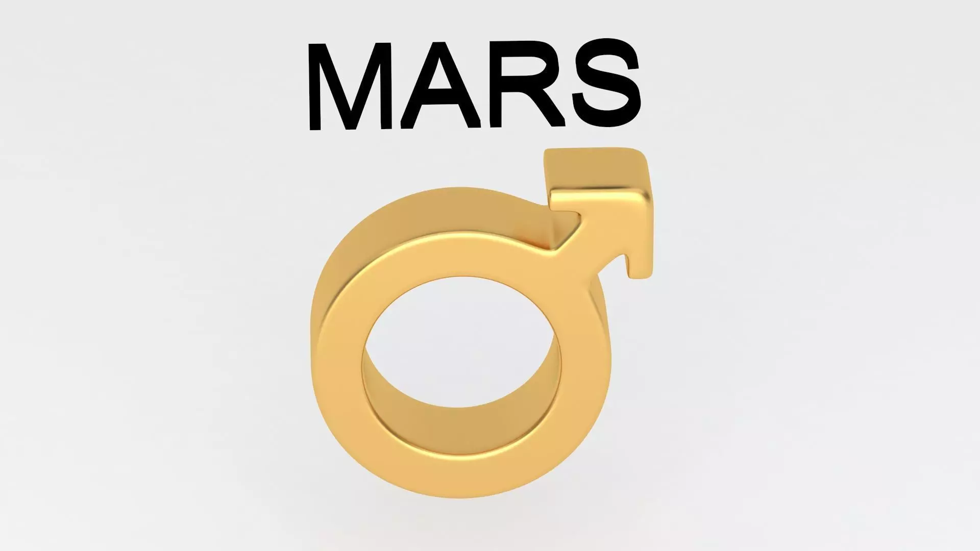 astrological sign solar system MARS 3D model_3