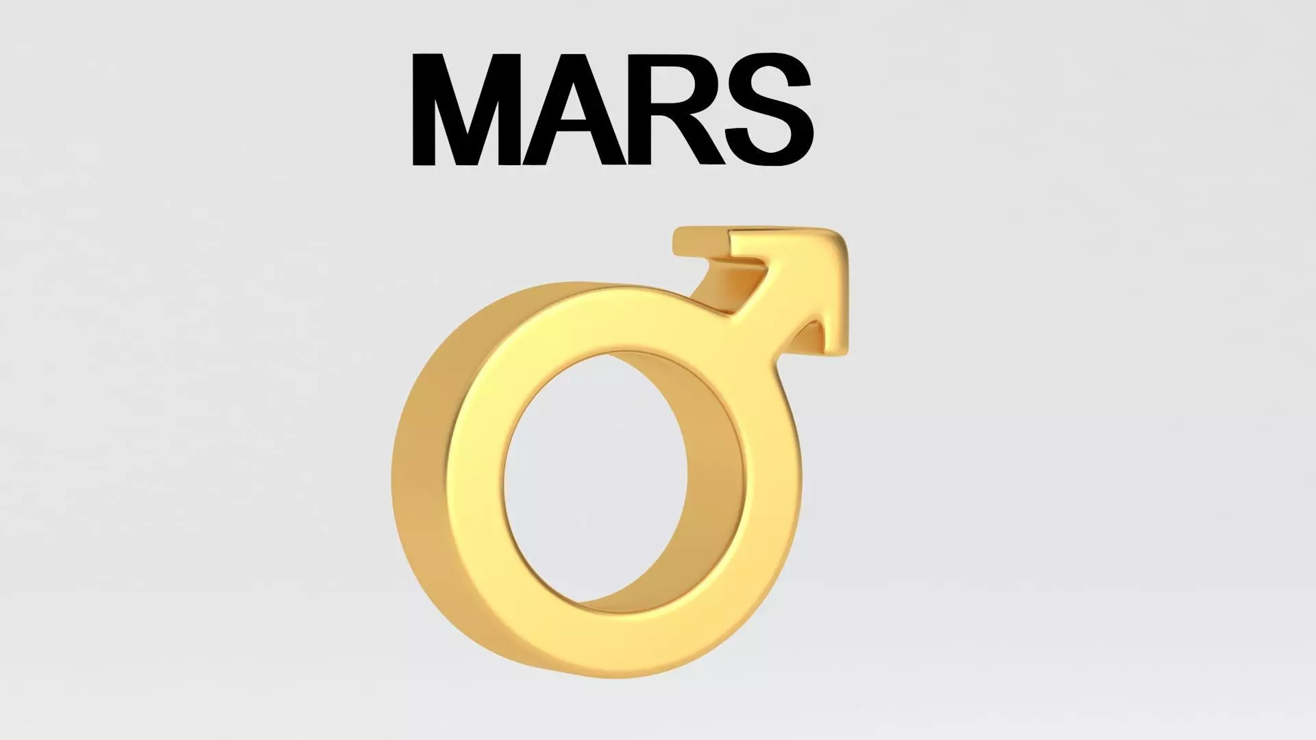 astrological sign solar system MARS 3D model_4