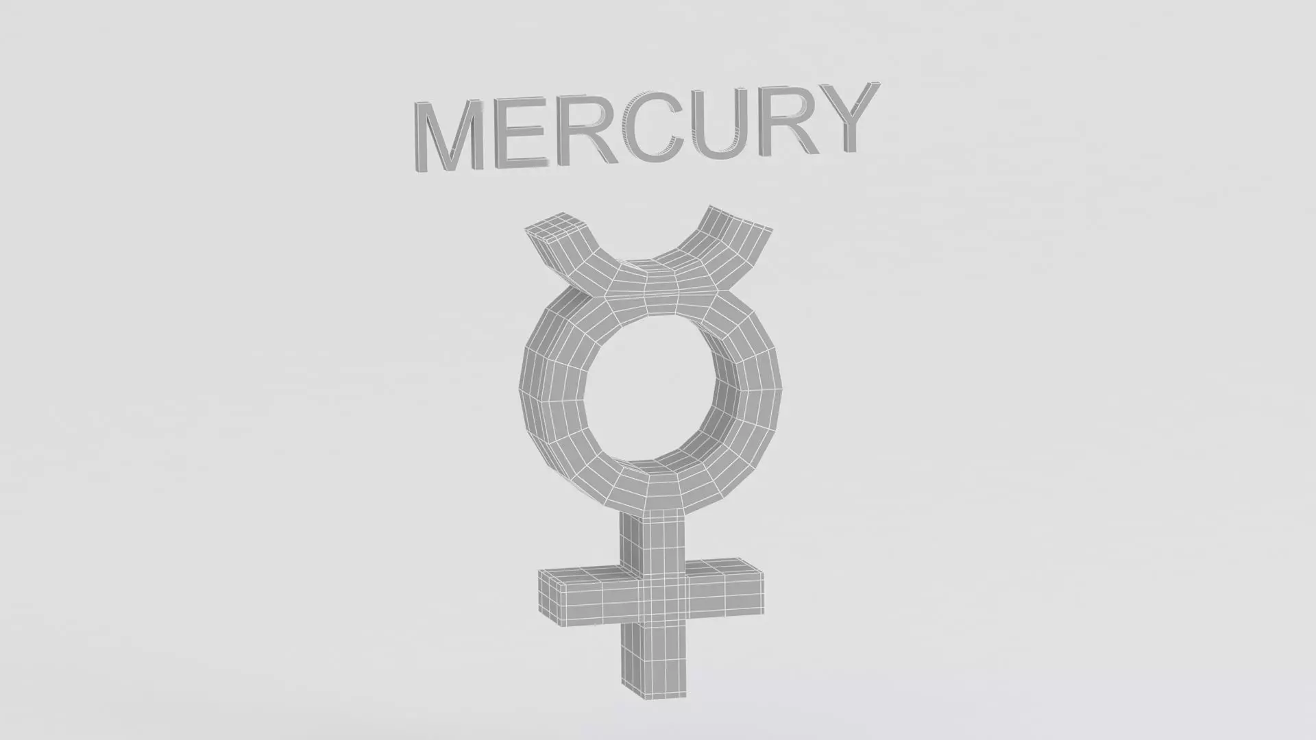 astrological sign solar system MERCURY 3D model_6