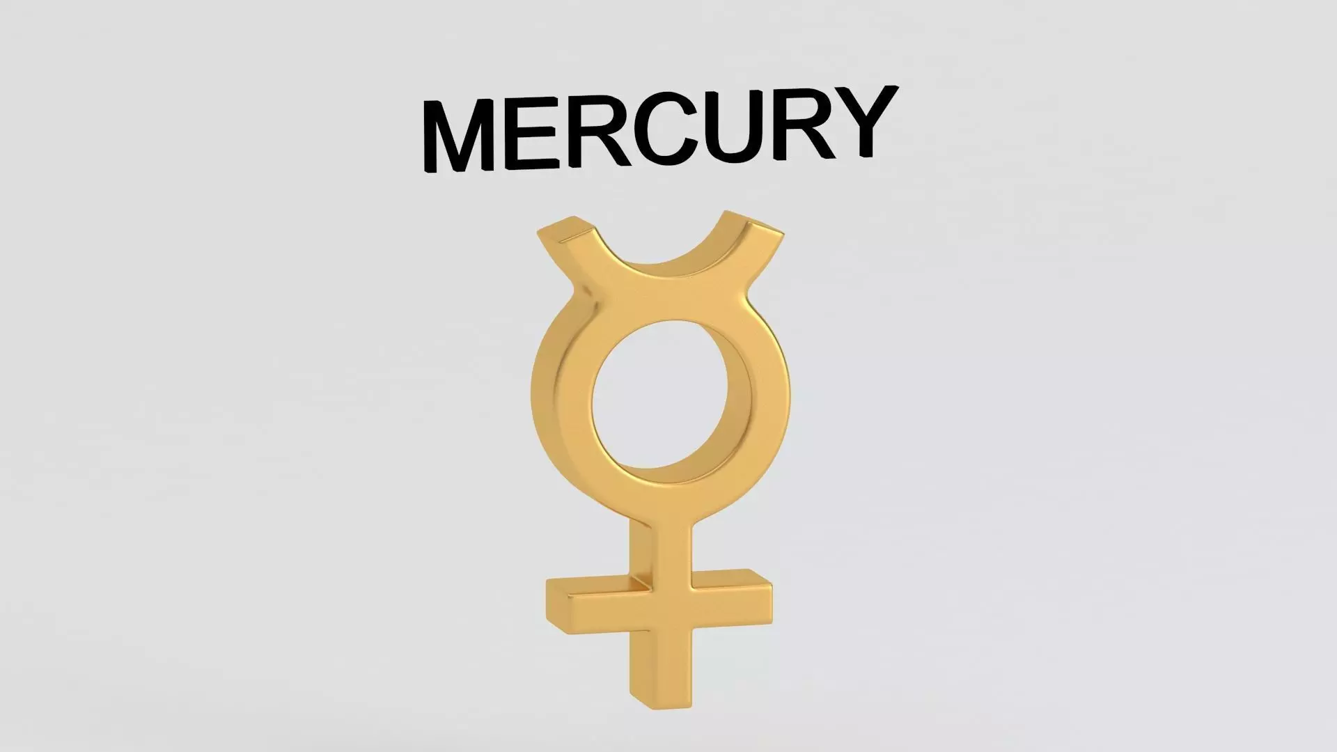 astrological sign solar system MERCURY 3D model_1