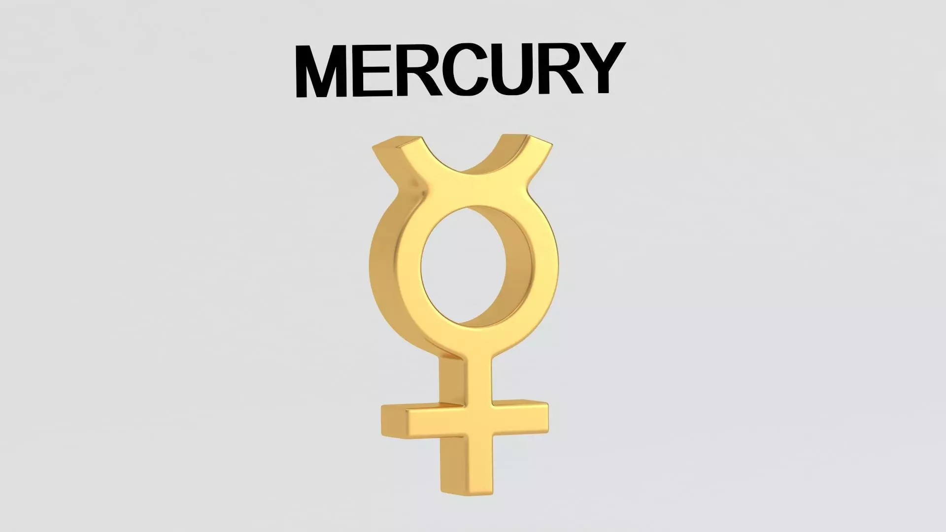 astrological sign solar system MERCURY 3D model_4