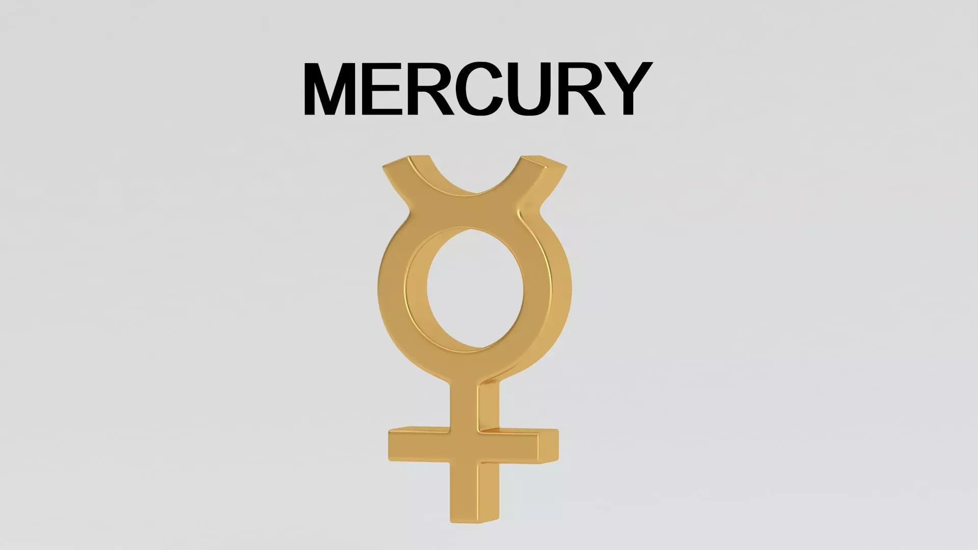astrological sign solar system MERCURY 3D model_2
