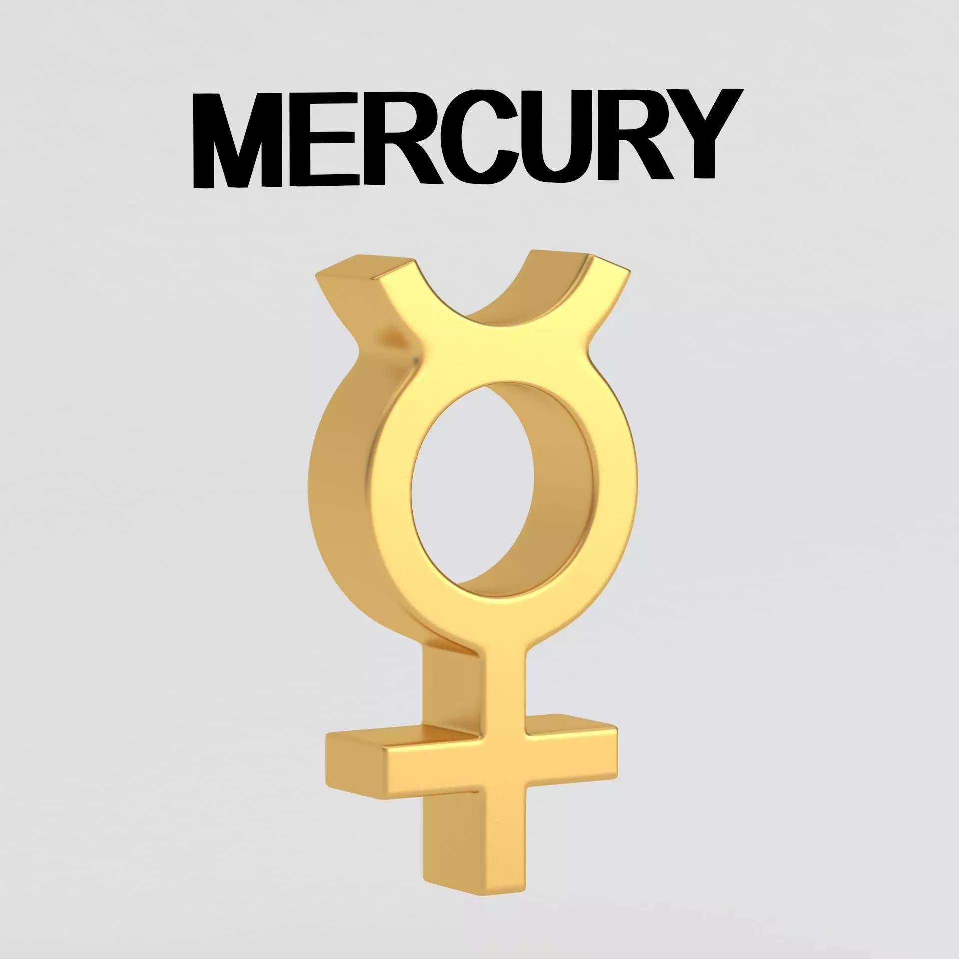 astrological sign solar system MERCURY 3D model_0