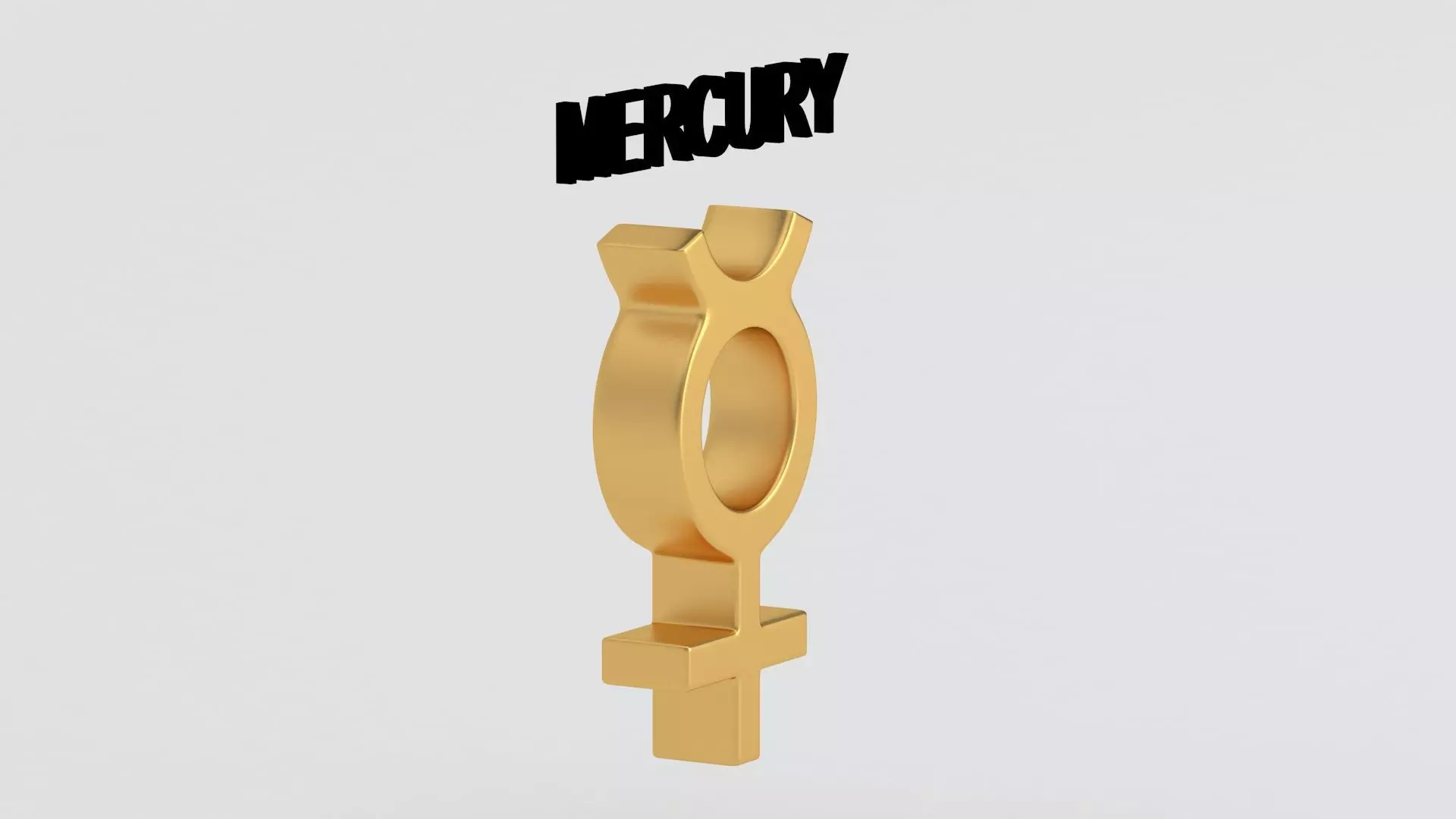 astrological sign solar system MERCURY 3D model_5