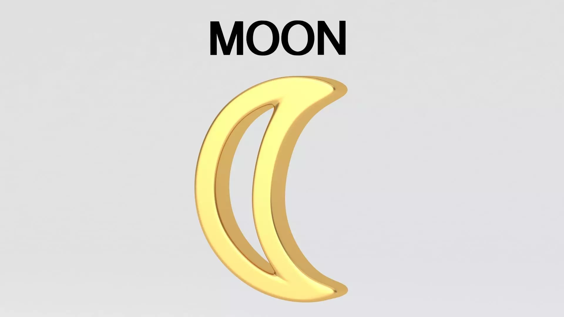 astrological sign solar system MOON 3D model_2