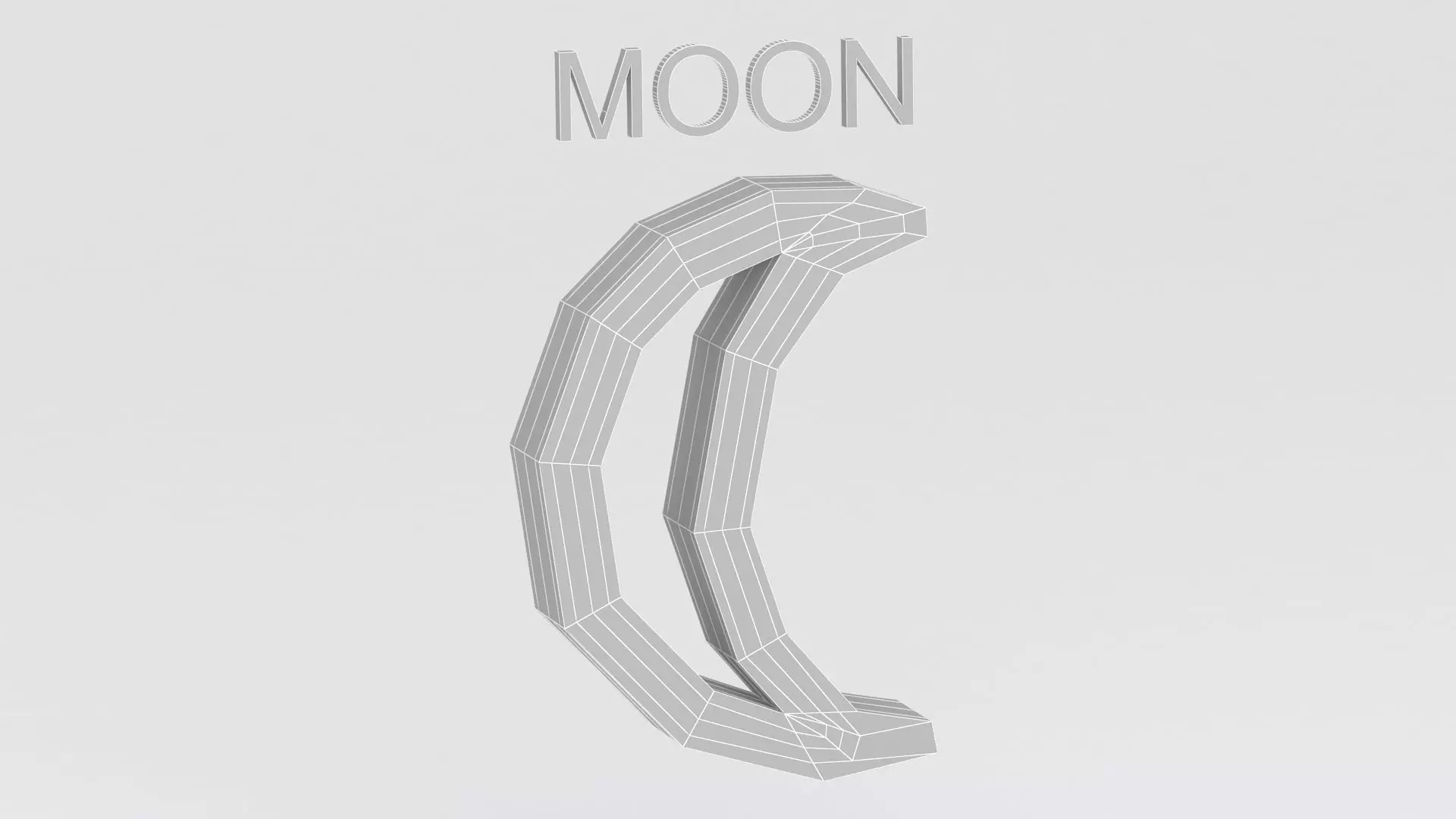 astrological sign solar system MOON 3D model_6