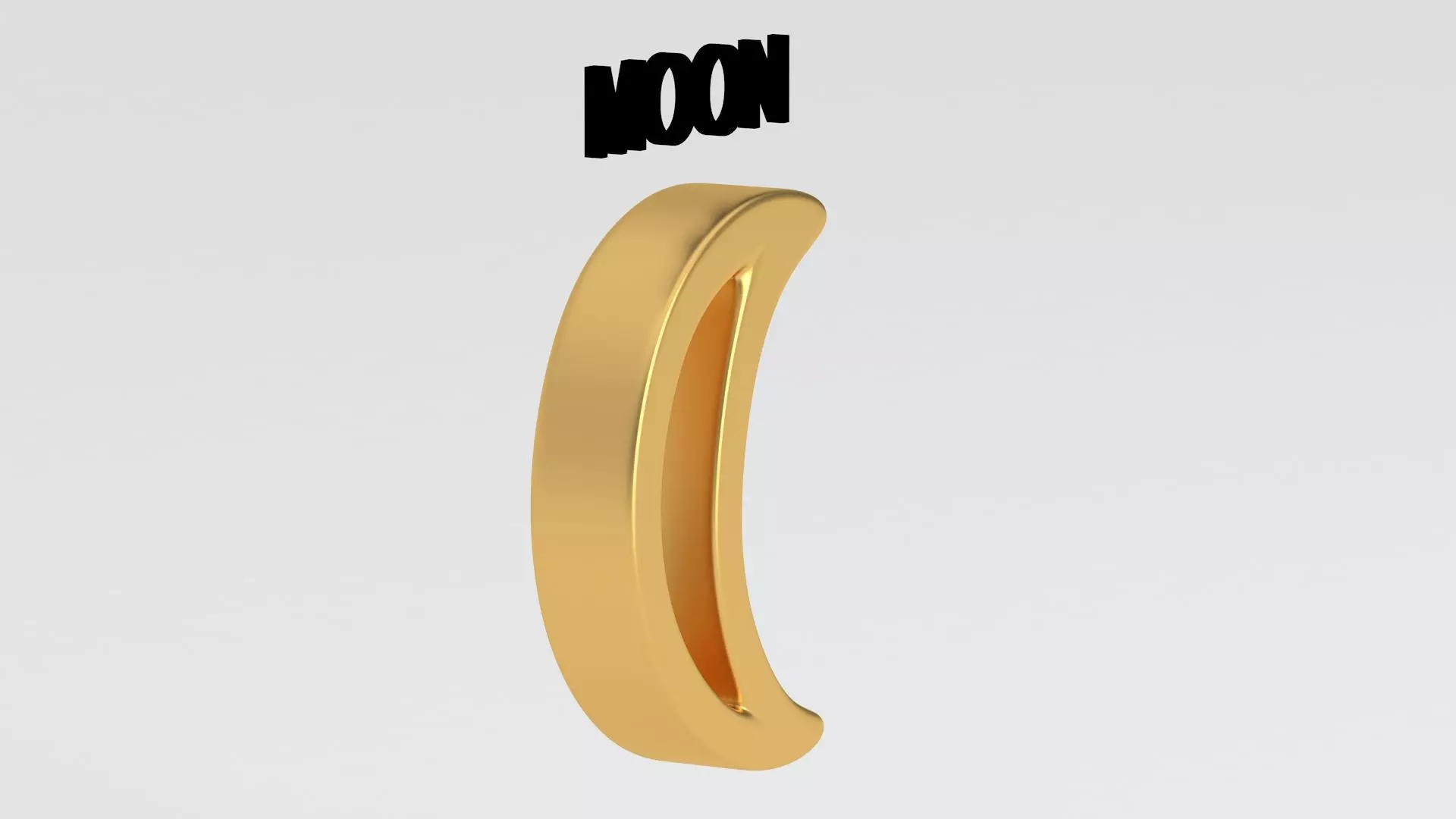 astrological sign solar system MOON 3D model_5