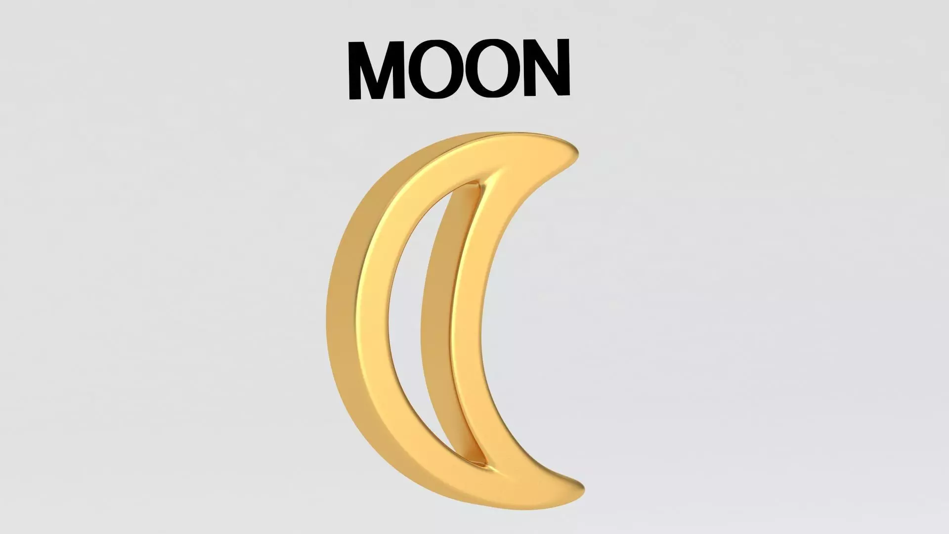 astrological sign solar system MOON 3D model_4