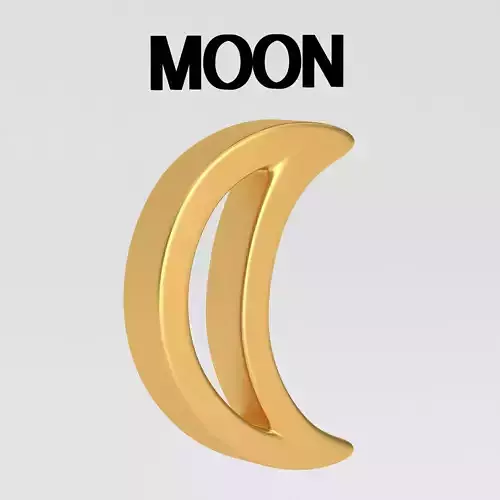 astrological sign solar system MOON 3D model astrological sign solar system MOON 3D model