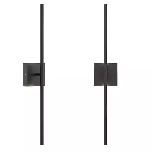 Trace Black LED Modern Wall Light