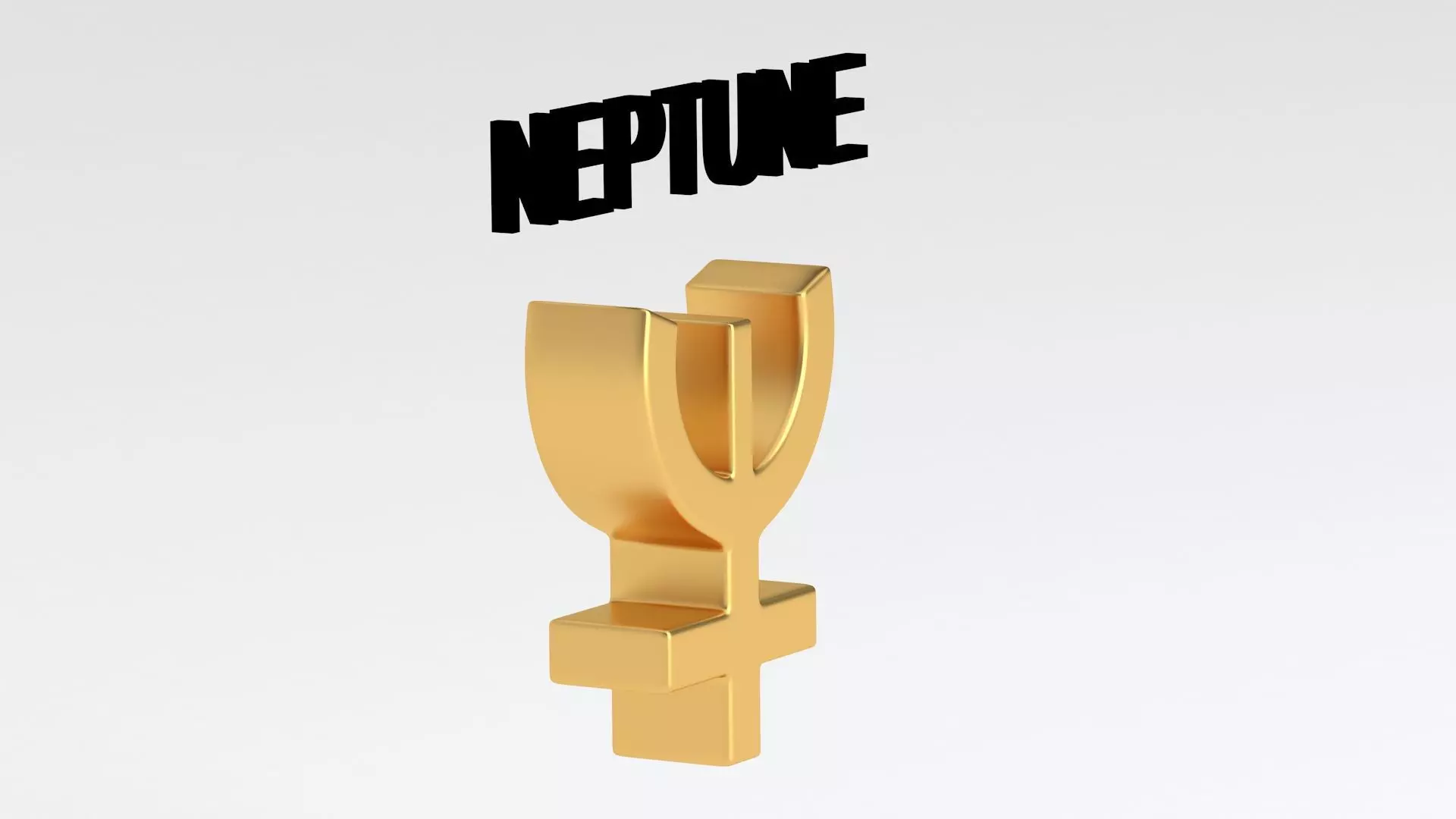 astrological sign solar system NEPTUNE 3D model_5
