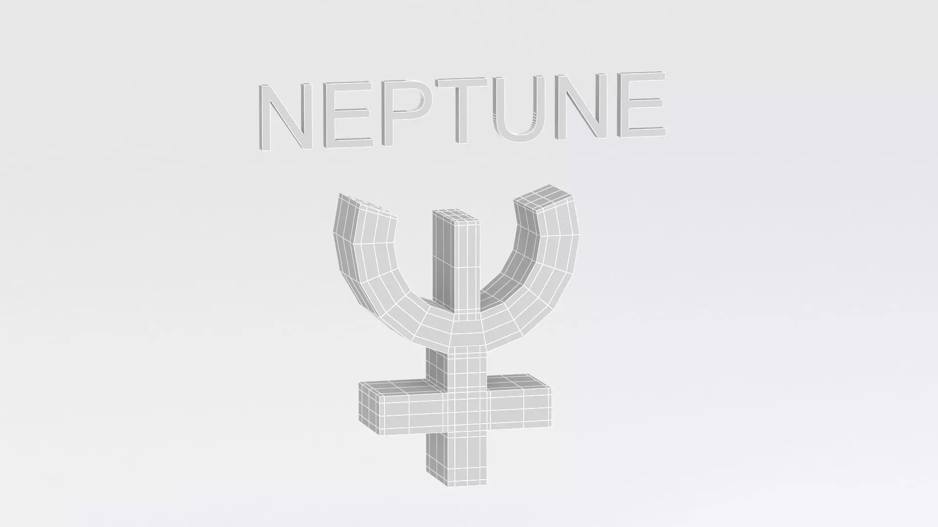 astrological sign solar system NEPTUNE 3D model_6