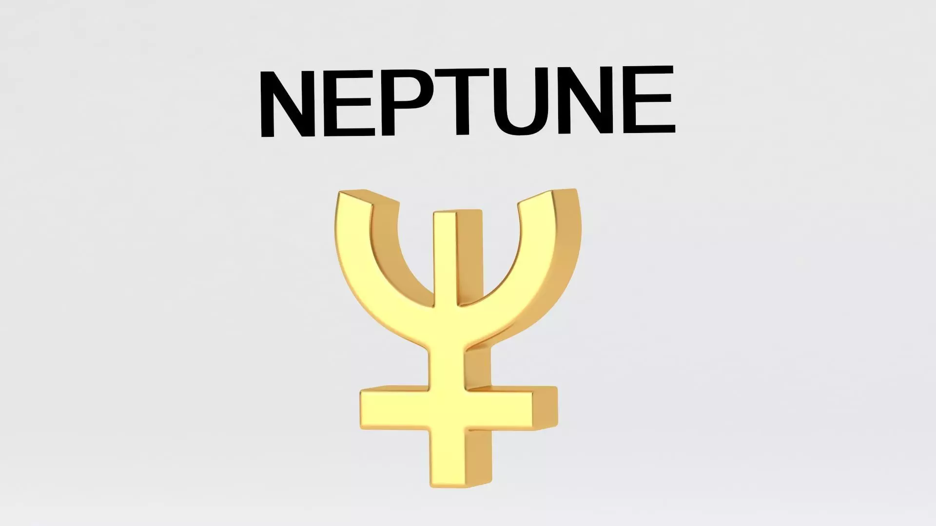 astrological sign solar system NEPTUNE 3D model_2