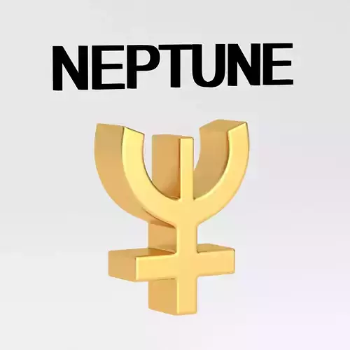 astrological sign solar system NEPTUNE 3D model astrological sign solar system NEPTUNE 3D model