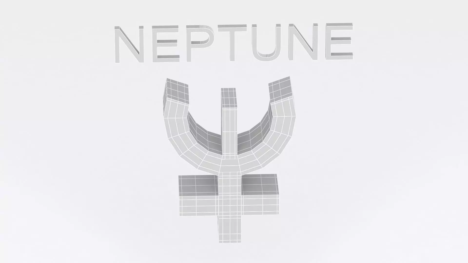 astrological sign solar system NEPTUNE 3D model_8