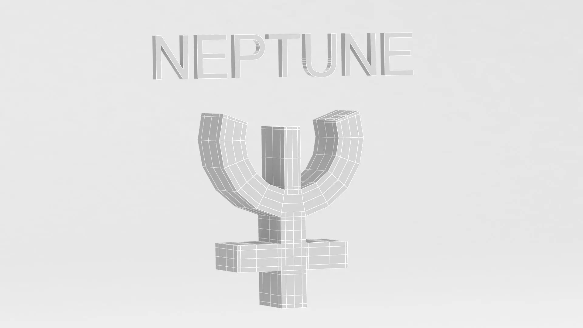 astrological sign solar system NEPTUNE 3D model_9