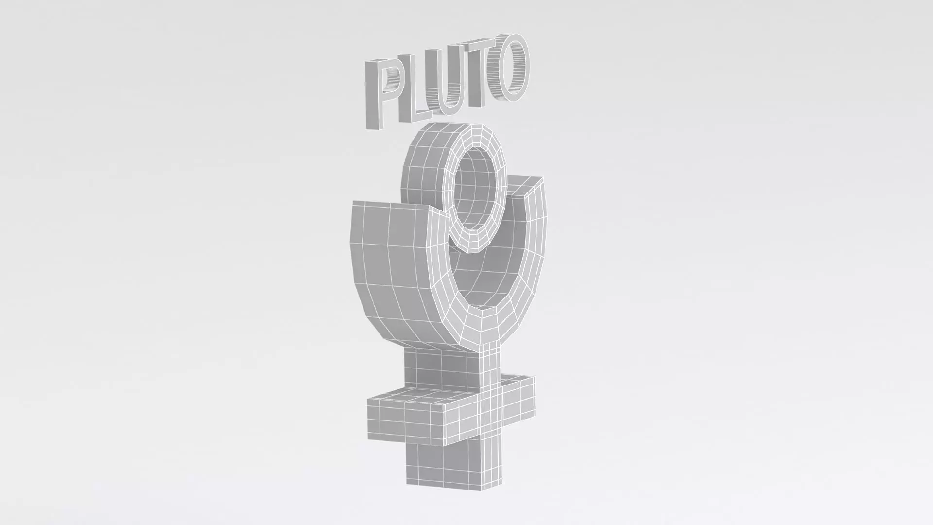 astrological sign solar system PLUTO 3D model_6