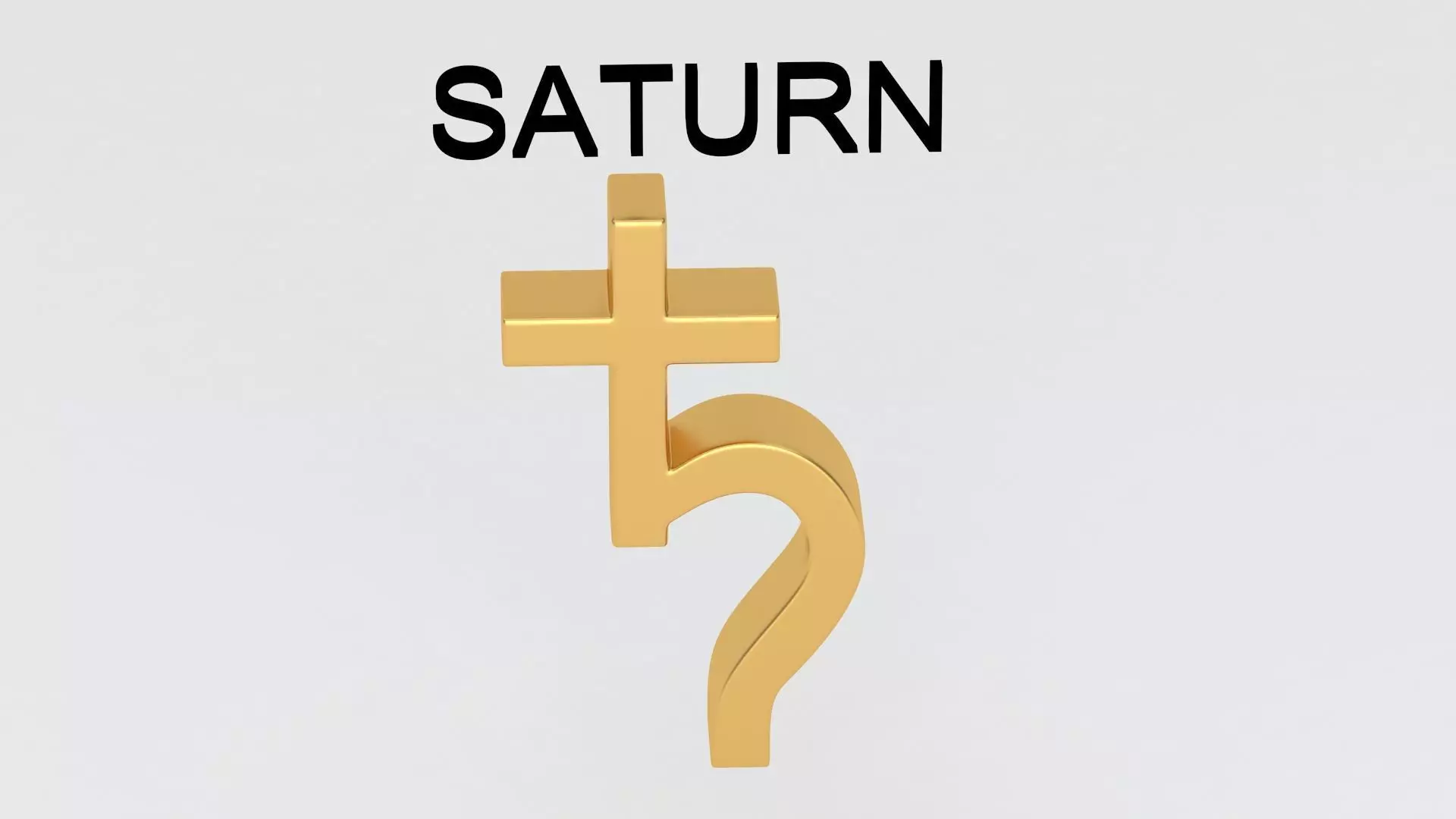 astrological sign solar system SATURN 3D model_3