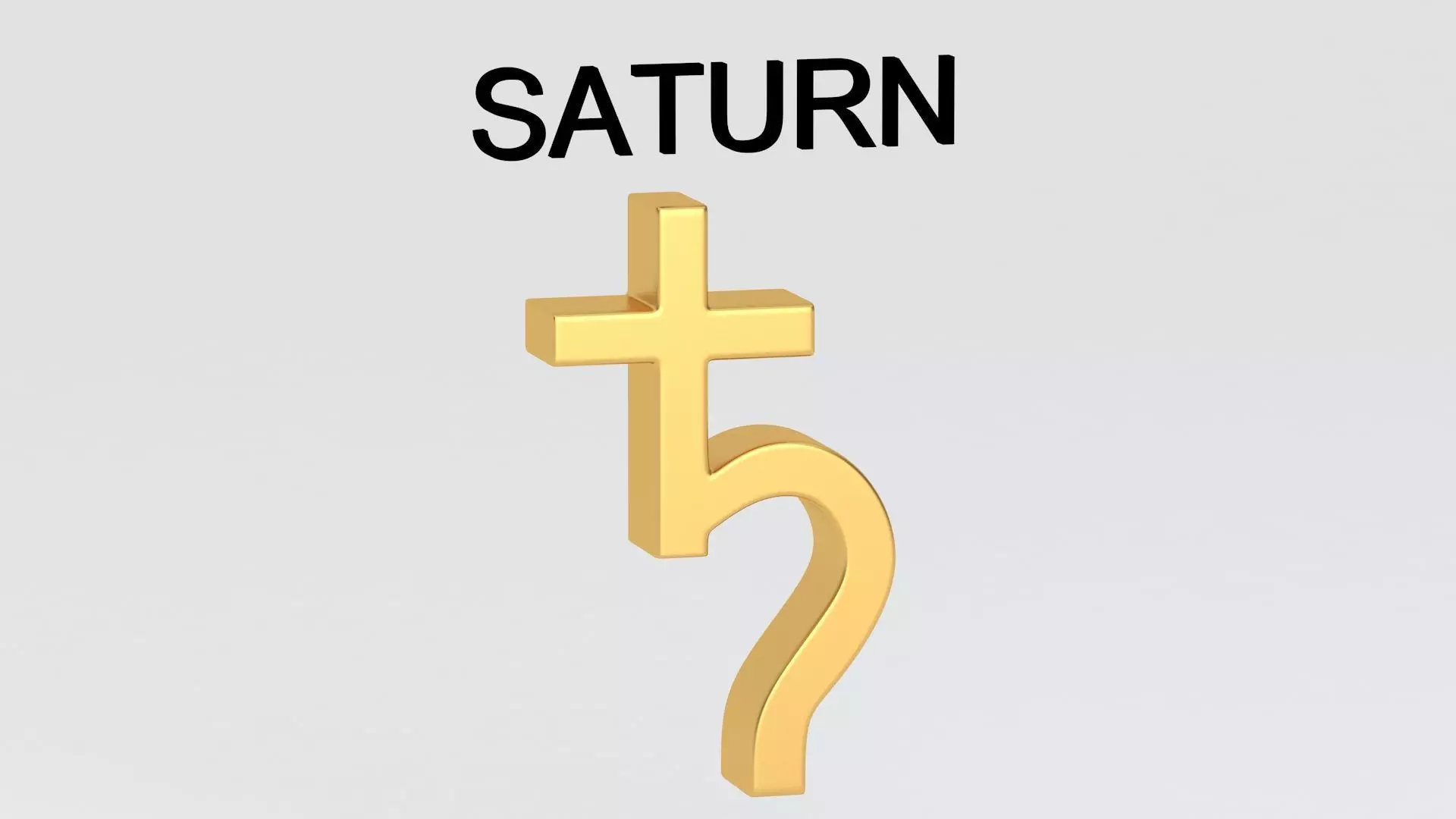 astrological sign solar system SATURN 3D model_1
