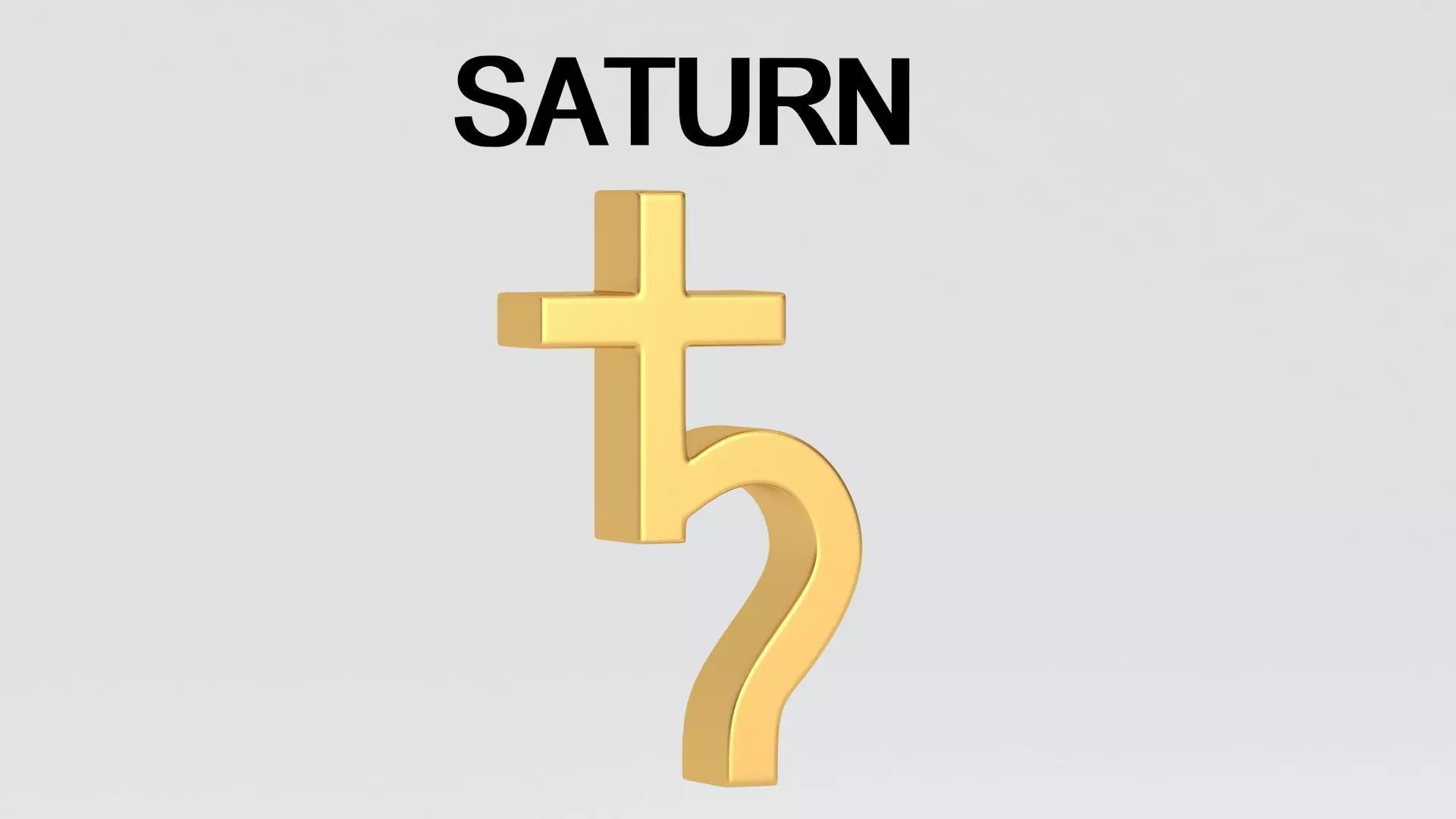 astrological sign solar system SATURN 3D model_4