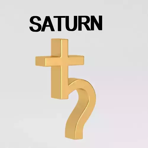 astrological sign solar system SATURN 3D model astrological sign solar system SATURN 3D model