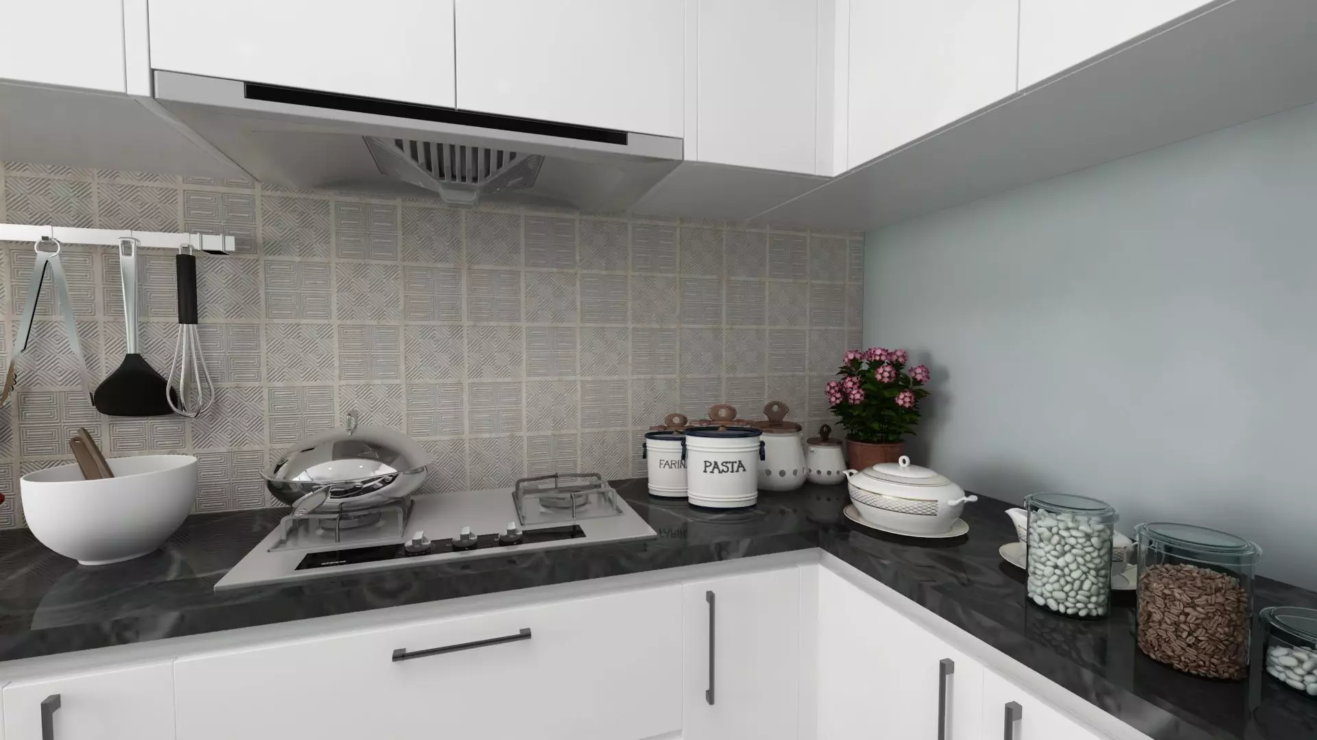 Full Kitchen 3D model_12