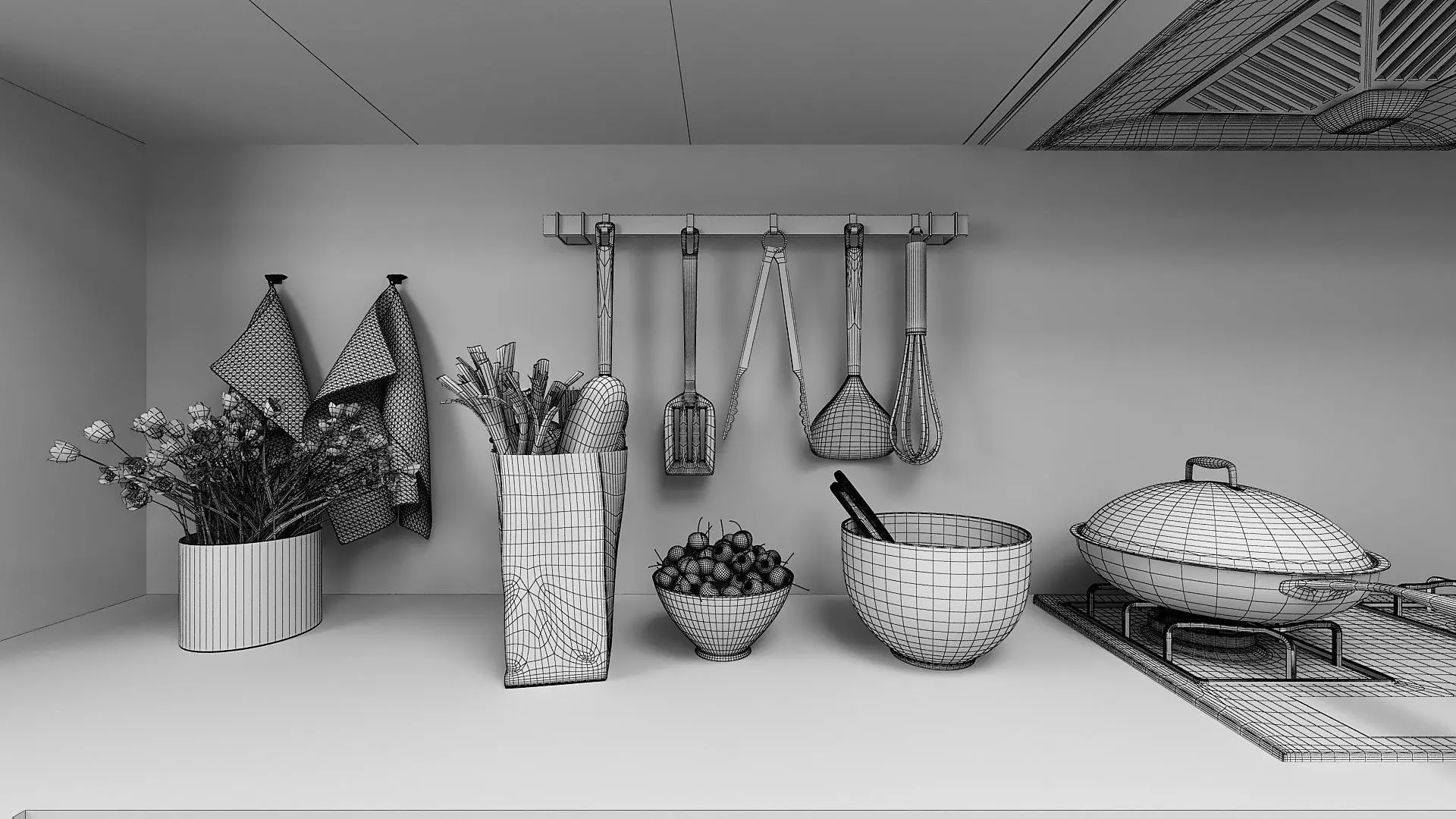 Full Kitchen 3D model_11