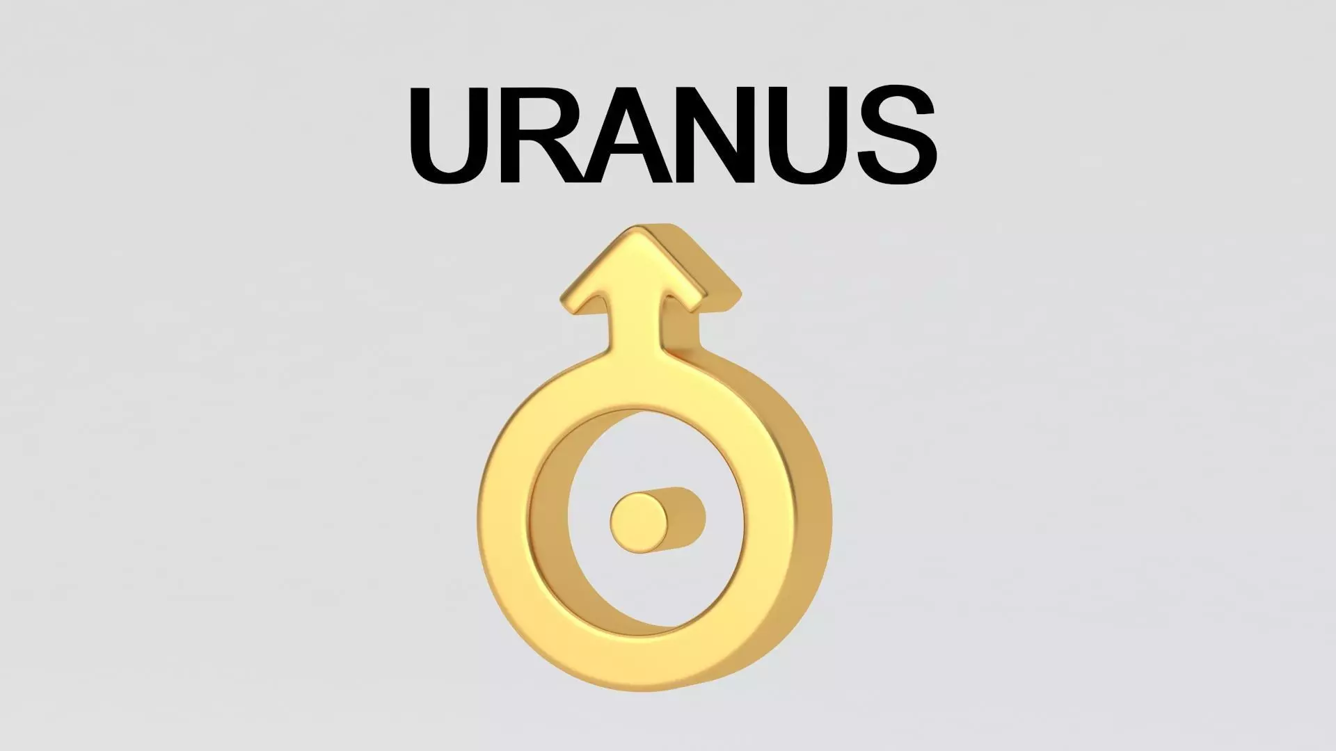 astrological sign solar system URANUS 3D model_2