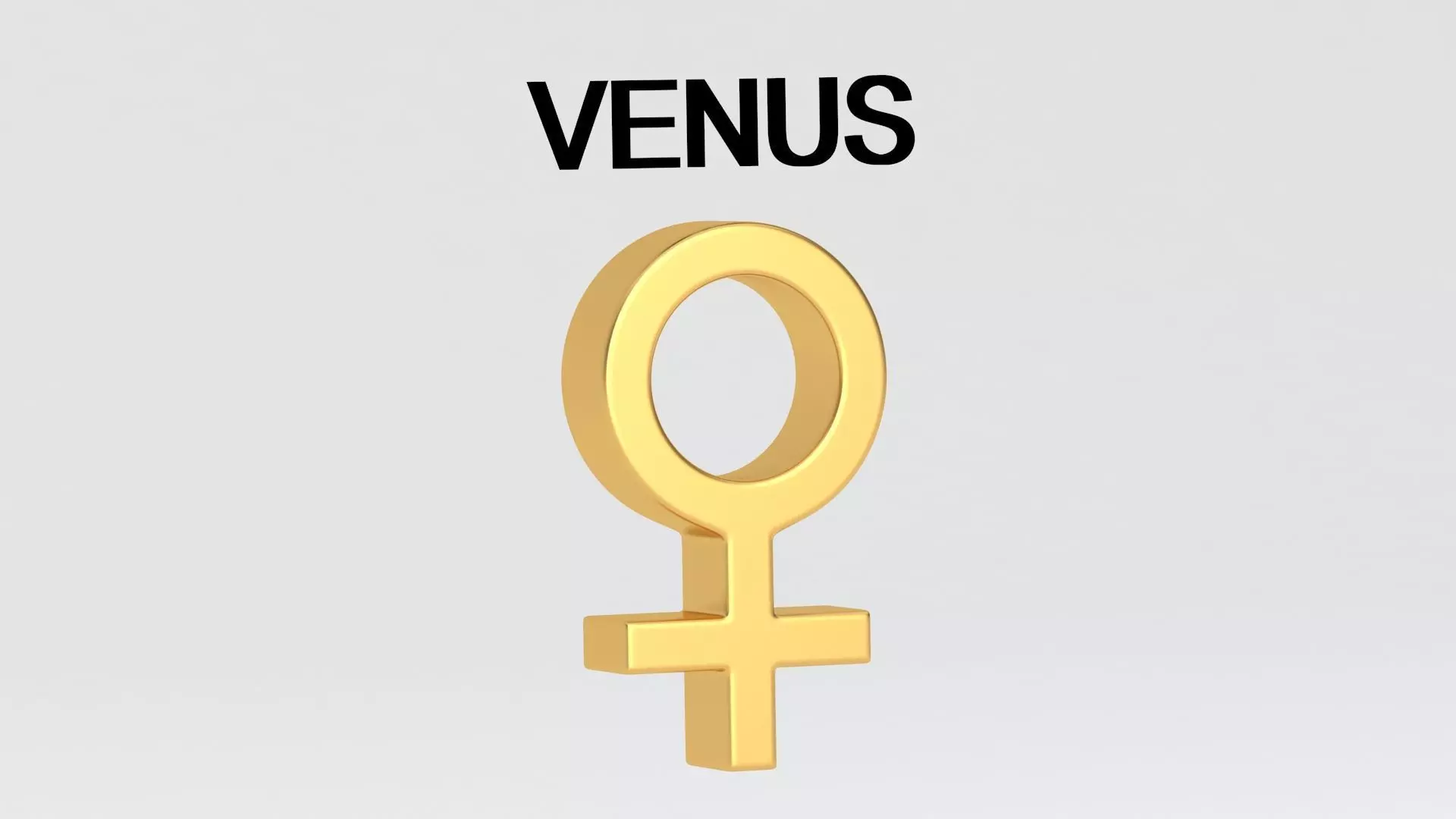astrological sign solar system VENUS 3D model_4
