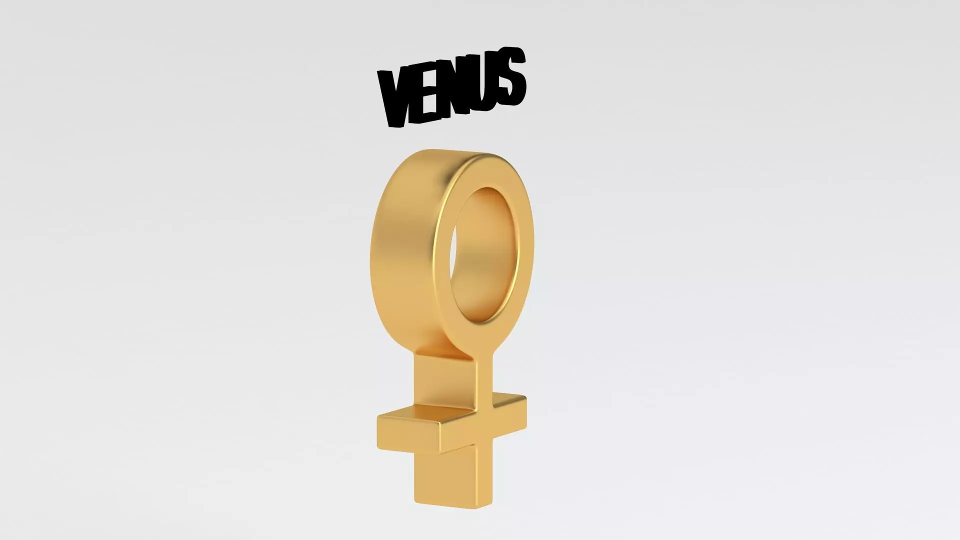 astrological sign solar system VENUS 3D model_5