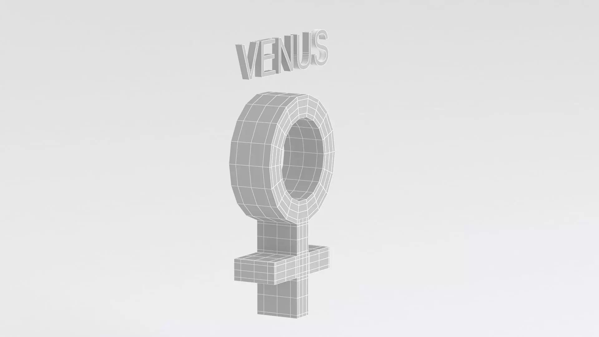 astrological sign solar system VENUS 3D model_10