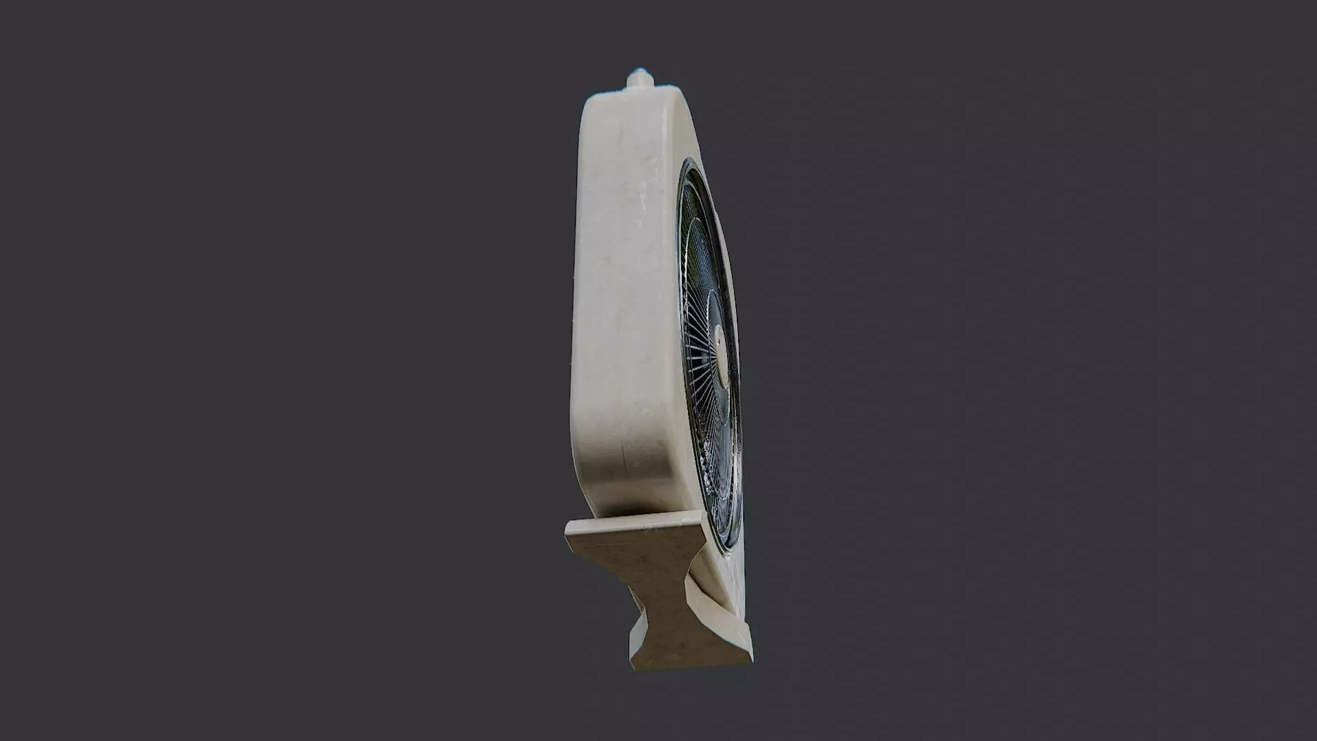 Equipment Box Fan for Industrial Cooling Low-poly 3D model_5