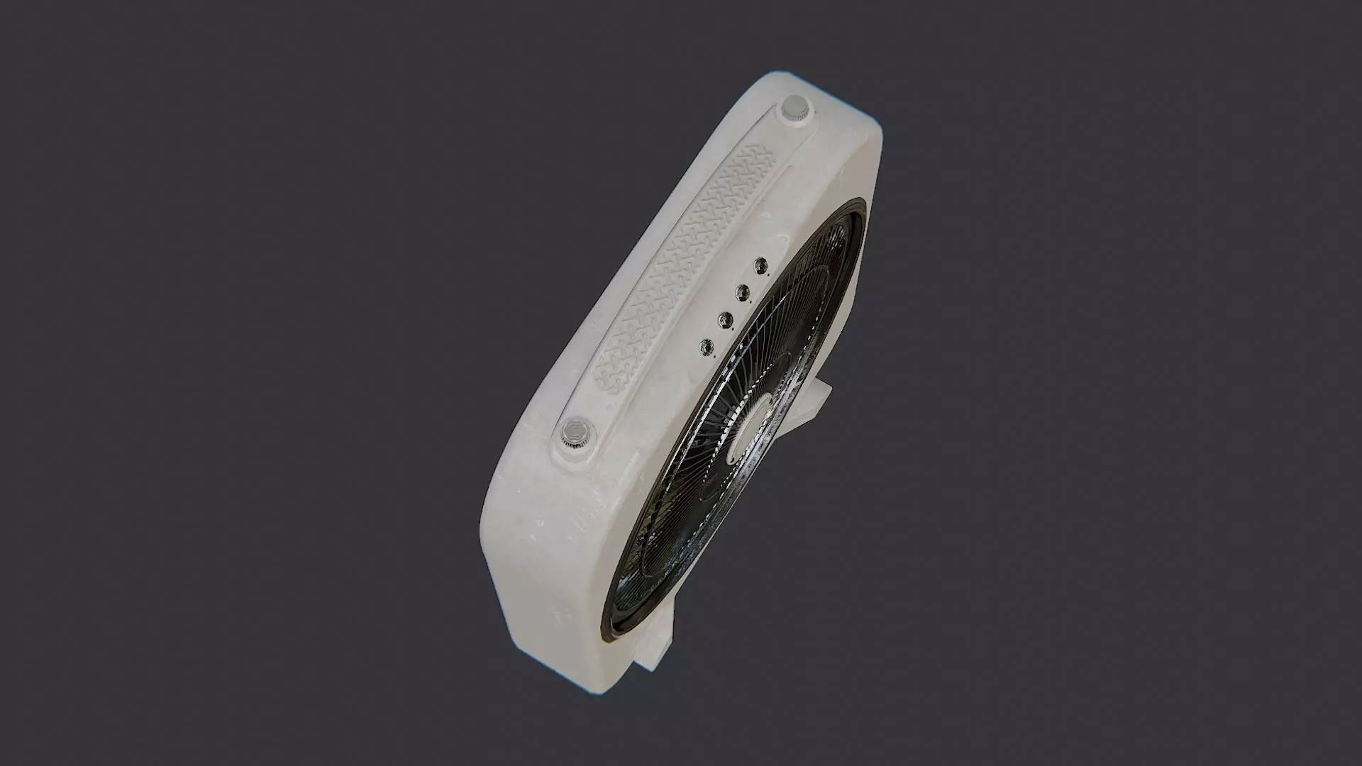 Equipment Box Fan for Industrial Cooling Low-poly 3D model_4