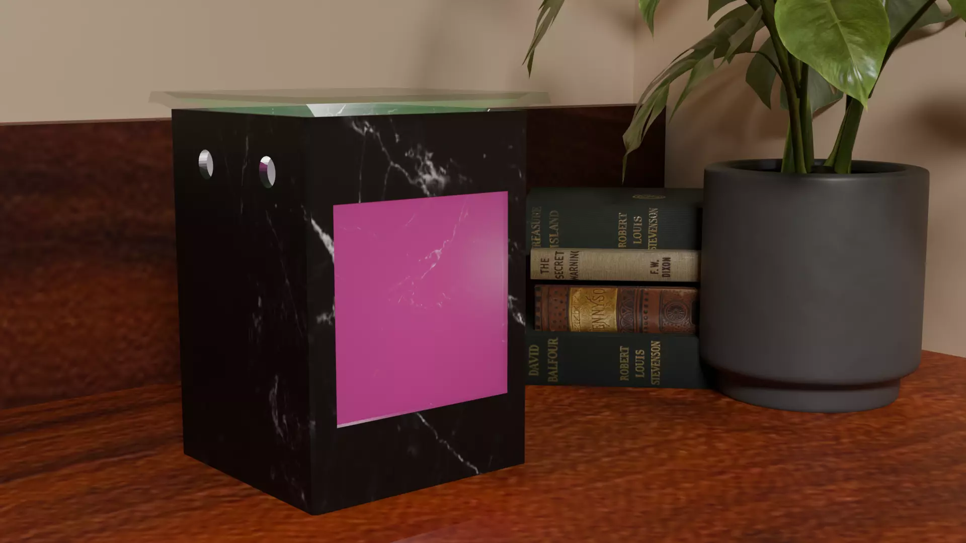 Black Marble Wax Warmer Free low-poly 3D model